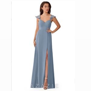 AZAZIE Everett - Dusty blue bridesmaid dress